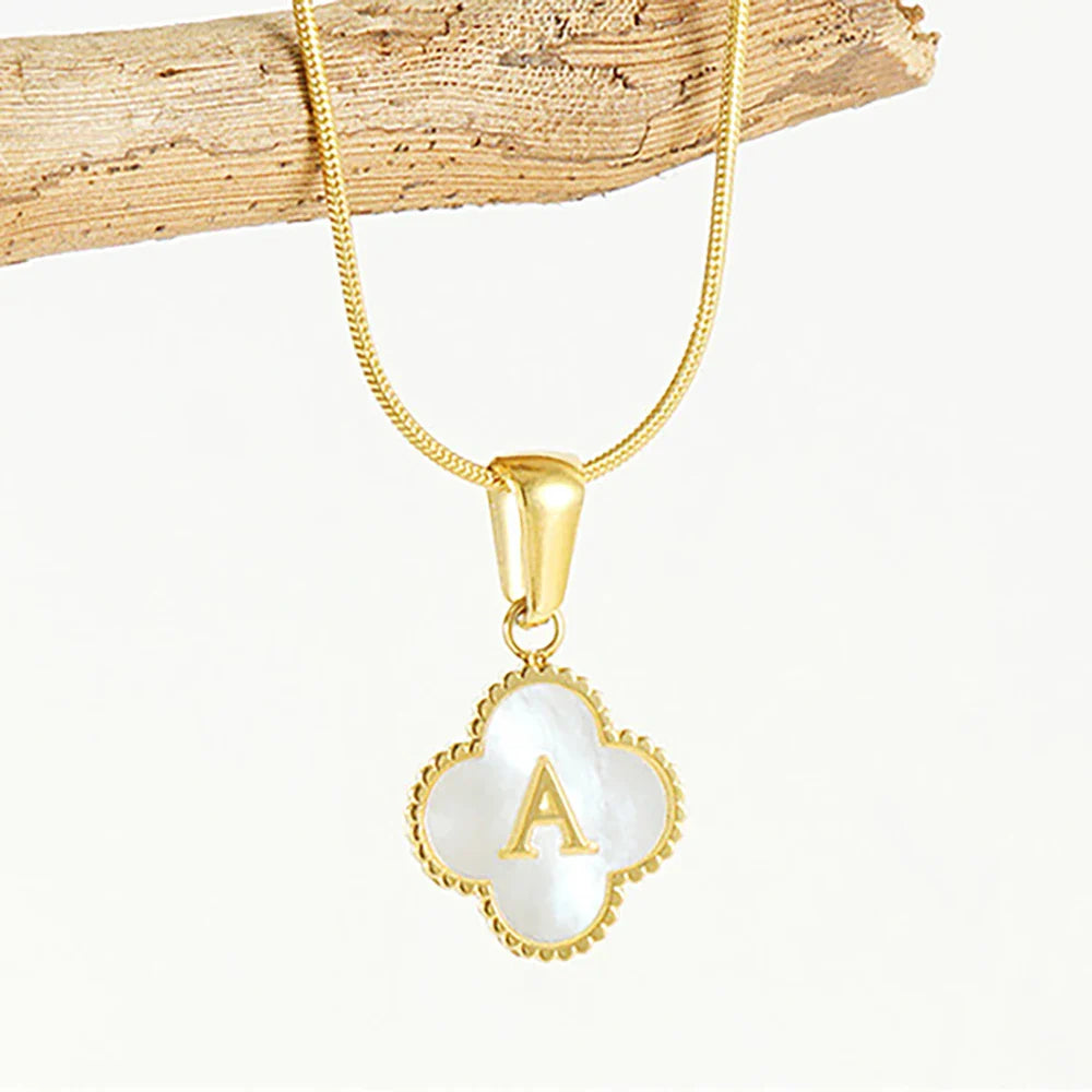 Lucky Clover Stainless Steel Pendant Necklace - Sexikinis Swim