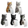 Cat Toilet Paper Holder Cat Toilet Roll Holder Wall Mounted Roll Rack Cute Dispenser for Dorm Home RV Restroom Travel Kitchen