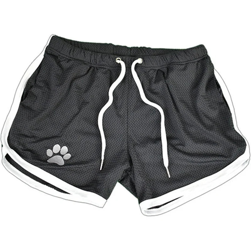 Summer fitness shorts Loose running shorts Men's jogging sports Breathable mesh shorts Thin trend men's three-quarter pants