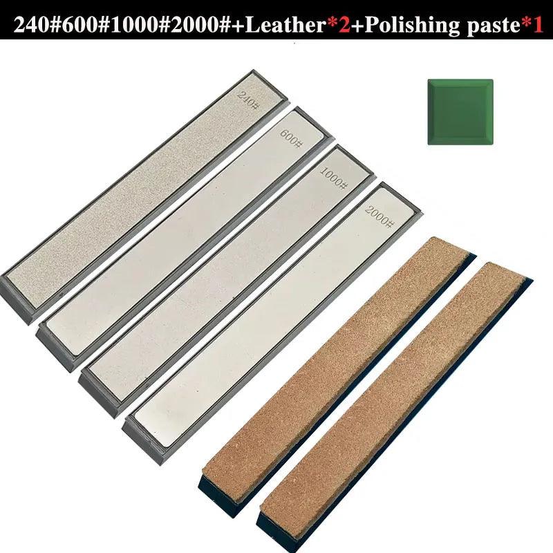 Diamond Whetstone Kitchen Sharpener, Fixed Angle Grinding Stone, Oil Stone Stones Set