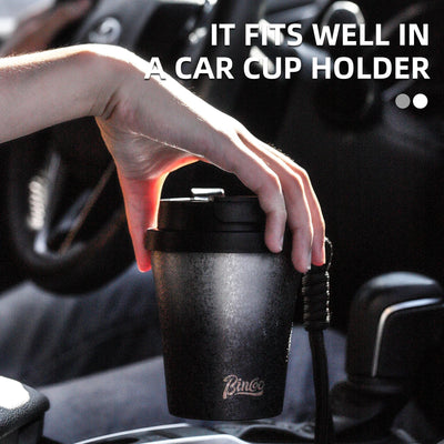 280ml Double Wall Ceramic Lined Travel Mug Car