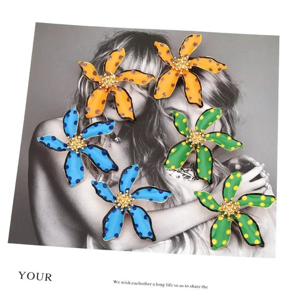 Sweet Big Flower Stud Earrings - Sexikinis Swim - Gifts for You 'n Me