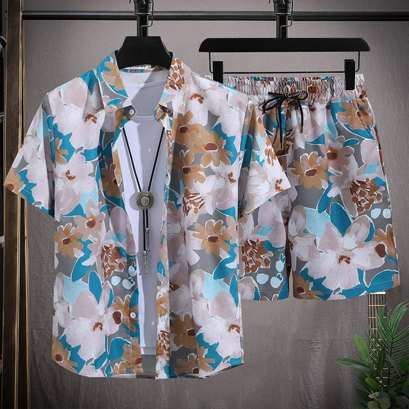 Men vacay Beach shorts Set