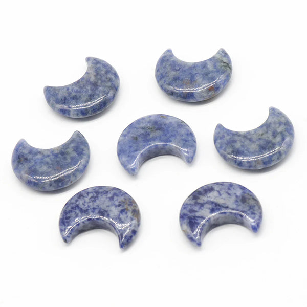 1pc Natural Stone Rose Quartz Amethyst Moon Carving Aura Healing Mineral Gem Home Decoration Ornament Gift