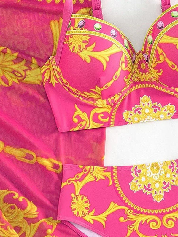 Lux three piece swimsuit summer - Sexikinis Swim - Gifts for You 'n Me
