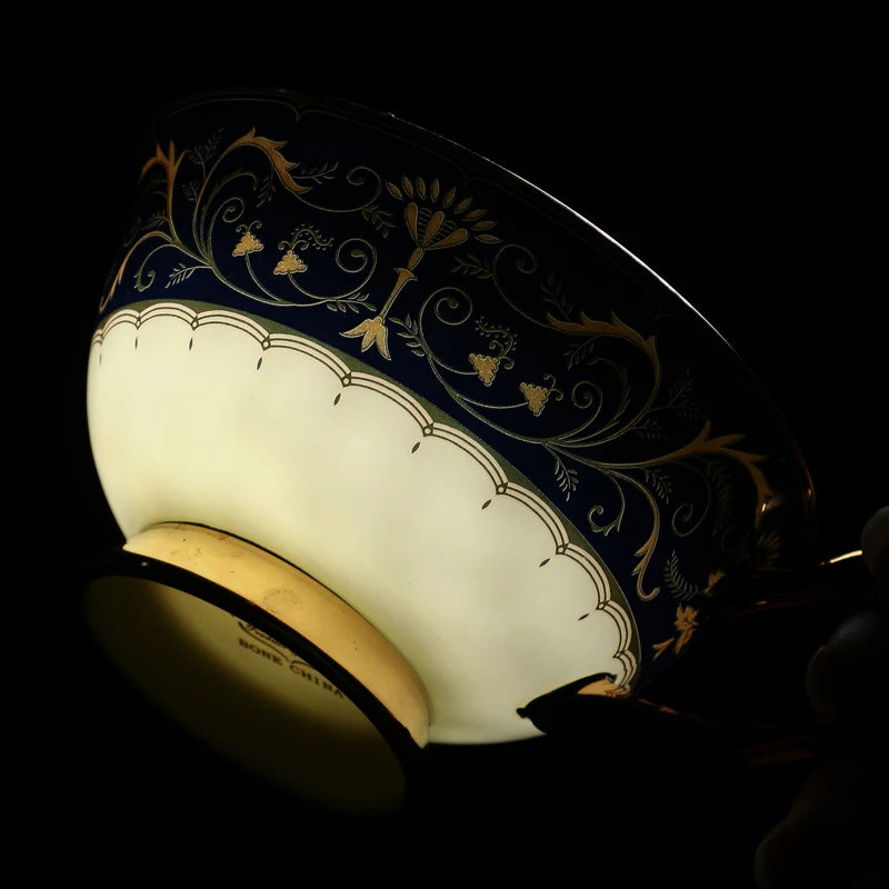 Bone China Mugs Coffee Cups Spoon Saucer 3pcs/Set Restaurant Drinking Utensils Household Drinkware for Wedding Birthday Gifts