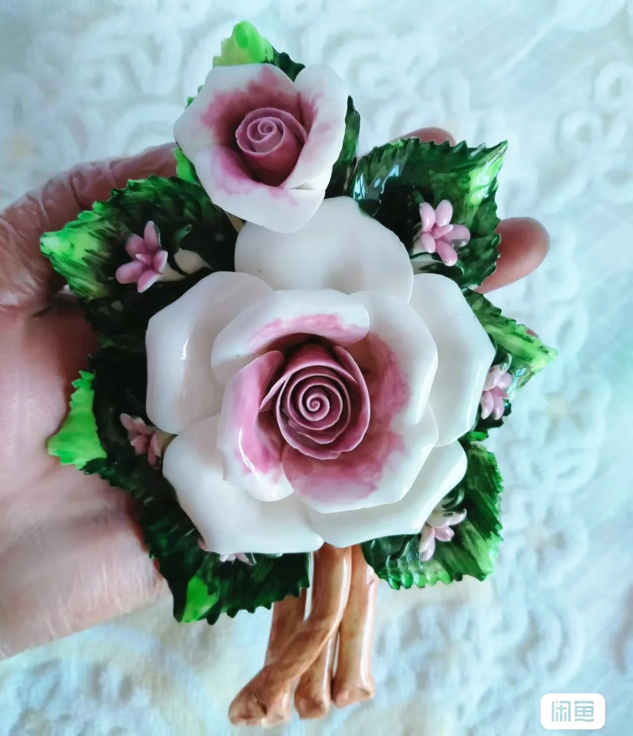 Resin Flower Jewelry Storage Box Vase Flower Basket  Jewelry Case Storage Jewelry Organizer Display Home Decor Ornament