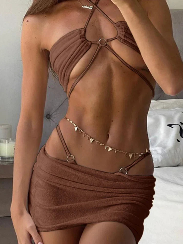 Raw kut Three piece swimsuit - Sexikinis Swim