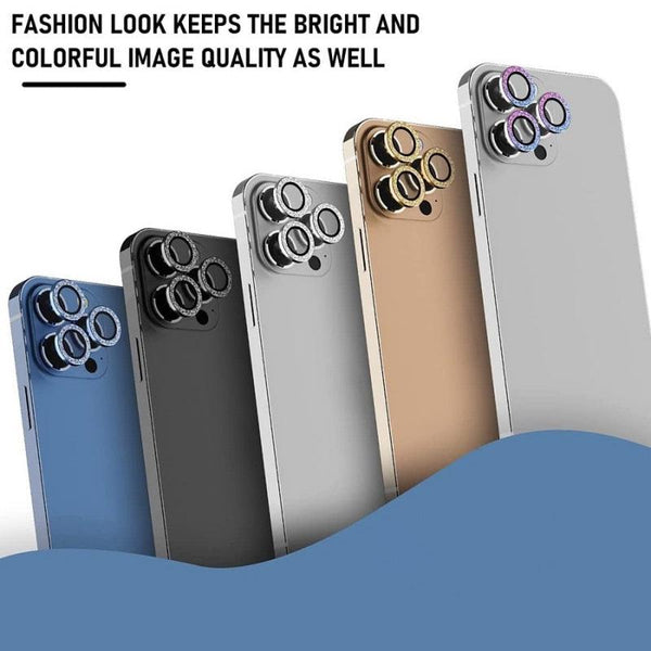 3/1Pcs Luxury Camera Lens Protector For iPhone13 12 11 Pro Max Camera Protective For iPhone 12 13 Mini Back Lens Glass Camera Cover Circle Tempered Glass Protector