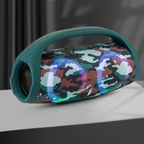 100W high power bluetooth speaker portable RGB colorful light waterproof wireless subwoofer 360 stereo surround TWS FM boombox