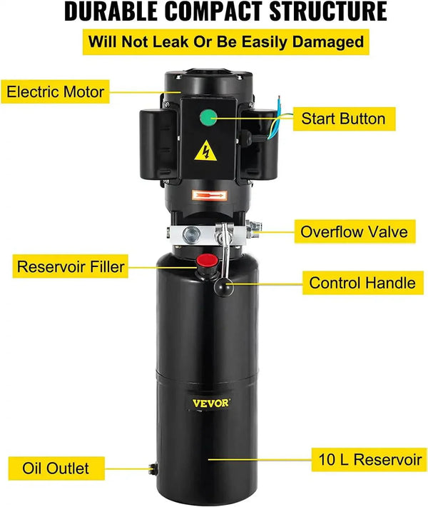 110V 2.64 Gallon Hydraulic Power Unit For Auto Lift Repair