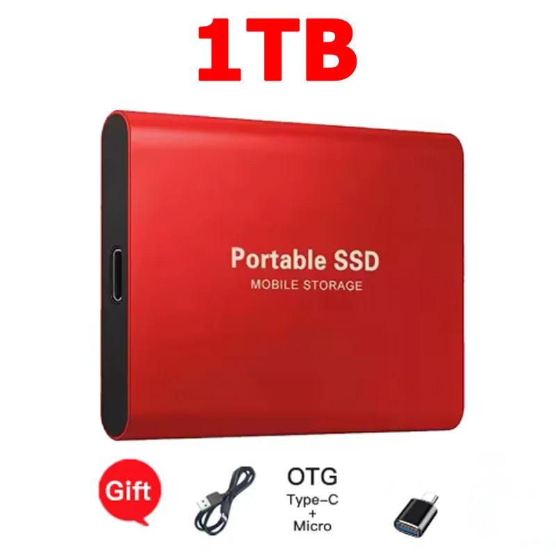 Reliable Slim Storage Device Portable External SSD 1TB 4TB 16TB 128TB High Speed for Notebook Laptop Computer