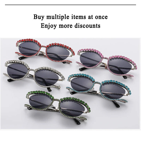 Designer Rhinestone Sunglasses