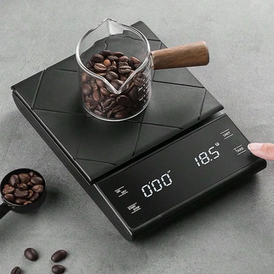 Display Digital High Precision Coffee Kitchen Scale Rechargeable Auto Timer