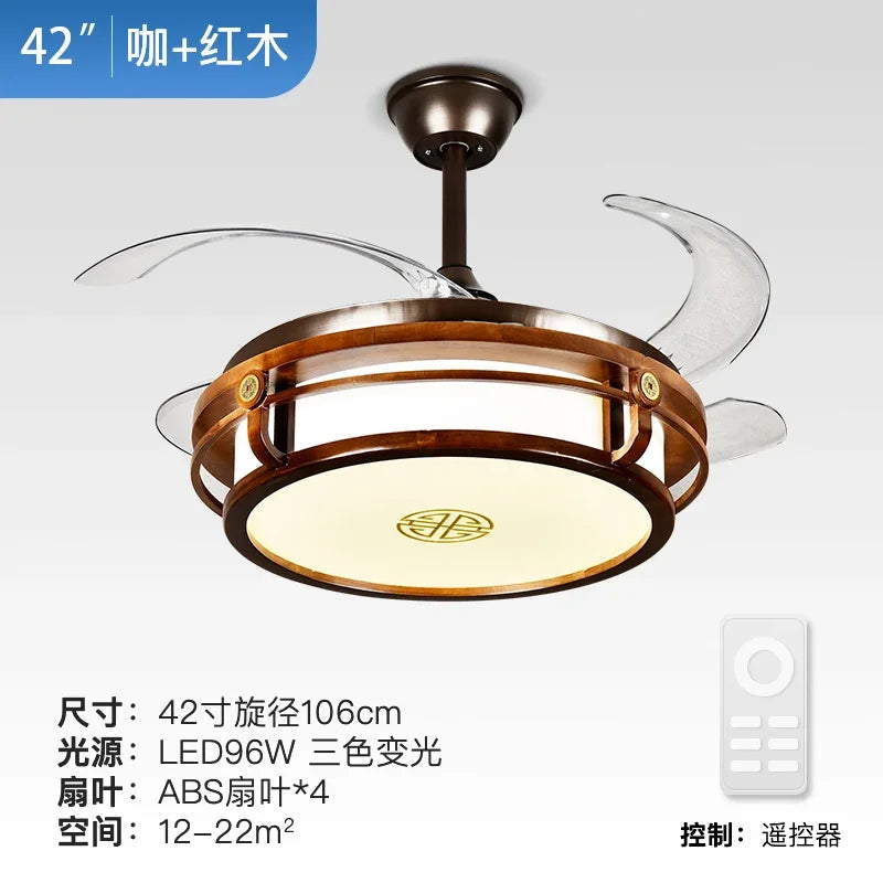 DecorBites™ LED Fan Lights with Remote Control, Modern Eco-Friendly Design, Sustainable Metal Body Decorbites