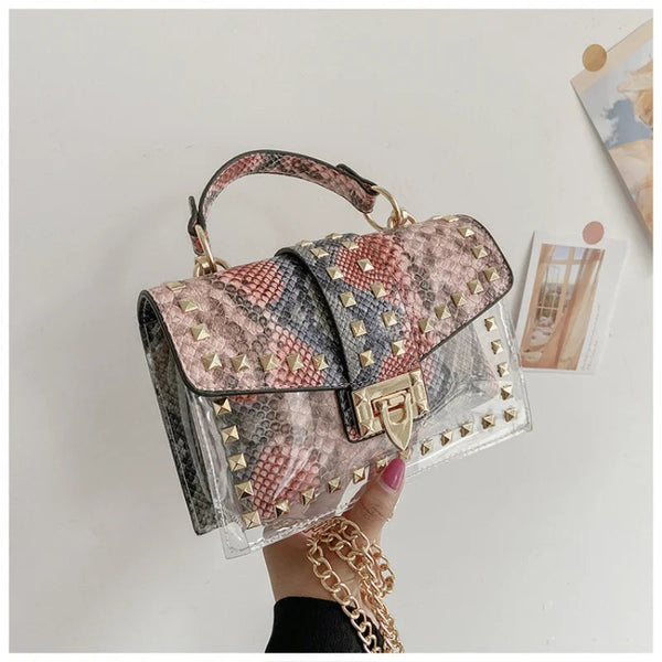 Fashion Shoulder Bag for Ladies High Quality Women Studded Graffiti Crossbody Bags Female Luxury Designer Summer Handbags OneLoveCanada