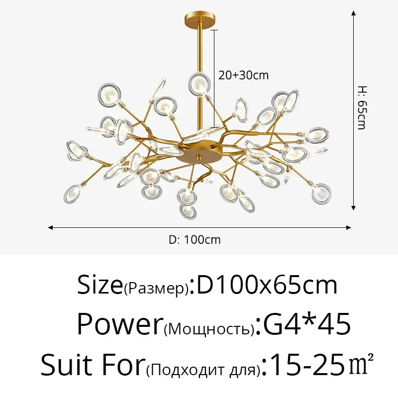 Iron Nordic Ceiling Light