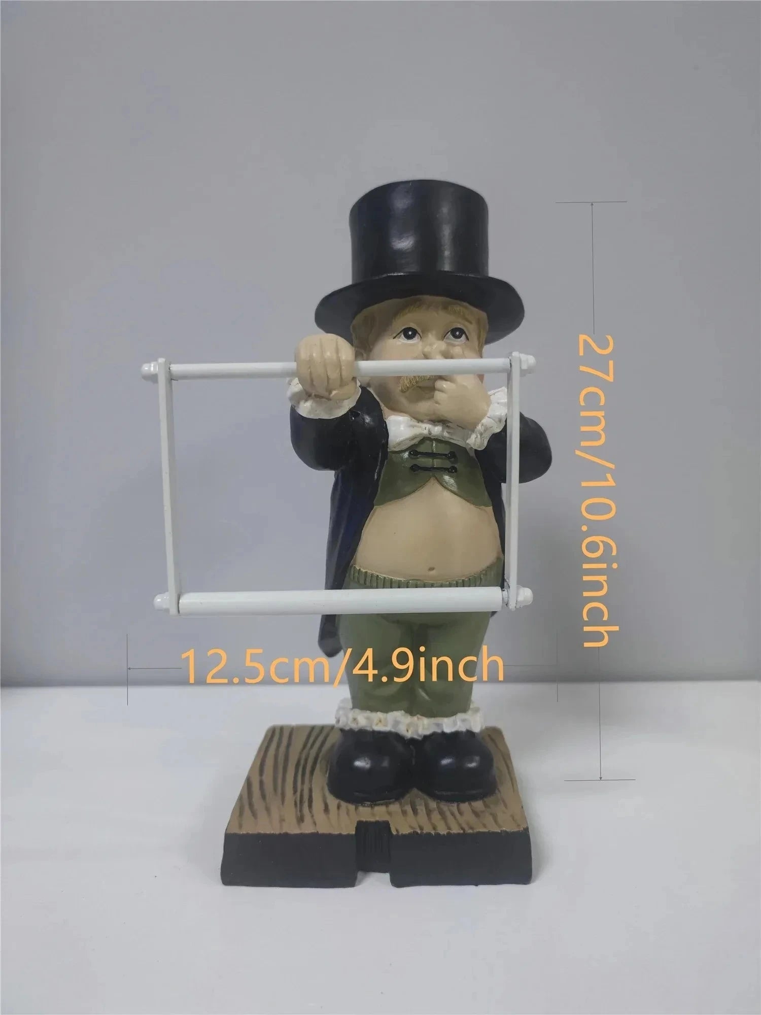 Cute Butler Shape Tissue Stand Rack Creative Toilet Paper Holder Spoof Paper Holder Statue Funny Decorative Resin Toilet Decor DSers Fulfillment