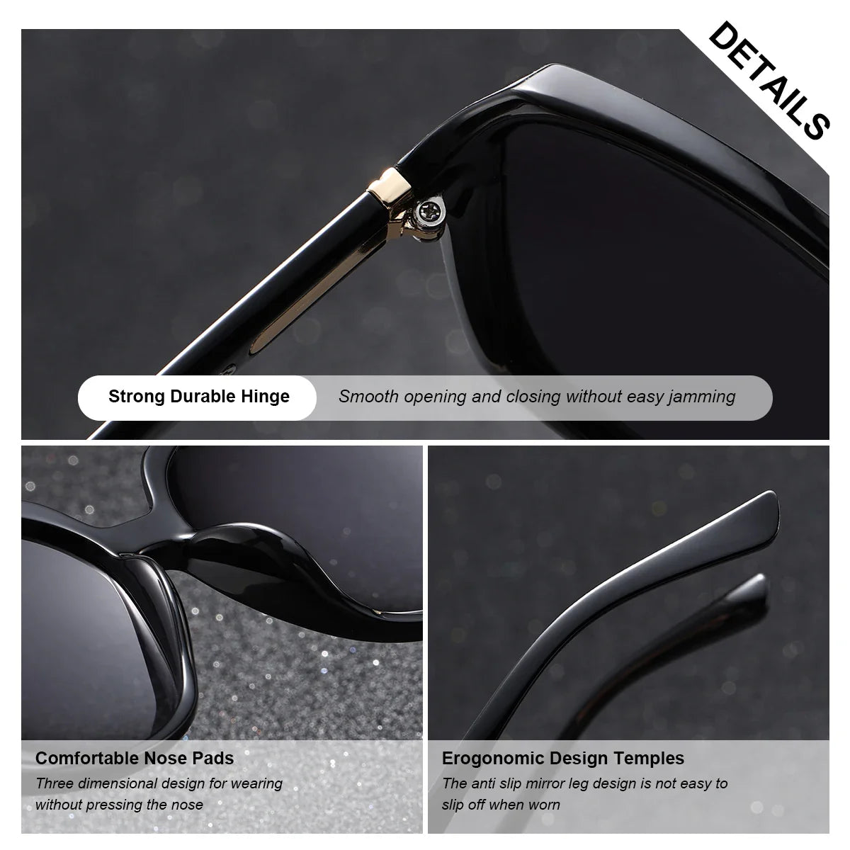 BARCUR Women’s Gradient Butterfly Frame Polarized Fashionable Sunglasses – Trendy Elegant Large PC Elliptical Design with UV400 Protection for Summer Travel Beach Shopping & Summer Style – White Gift Box Included