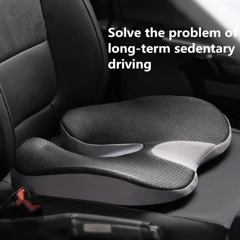 Orthopedic Memory Foam Seat Cushion – Non-Slip Tailbone & Sciatica Relief Pillow for Office Chair and Car Seat