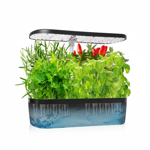 12 Pod Hydroponic Growing System Indoor Herb Garden LED Grow Light Timer