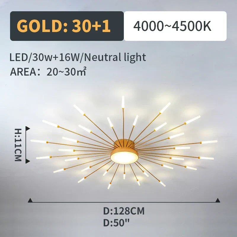 LED Fireworks Pendant Lamp