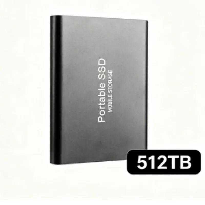 Portable External SSD, 1TB-16TB Large Capacity USB3.1 High Speed Solid State Drive, Lightweight Storage for Laptop, Desktop, Mac