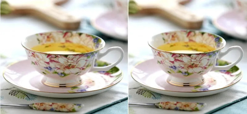 220ML, fine bone china vintage tea cup set, craft tea cup with saucer, porcelain coffee cup, cafeteira porcelain cup and saucer