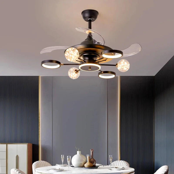 DecorBites™ Kids Bedroom Ceiling Fan with Remote Control & LED Light Decorbites