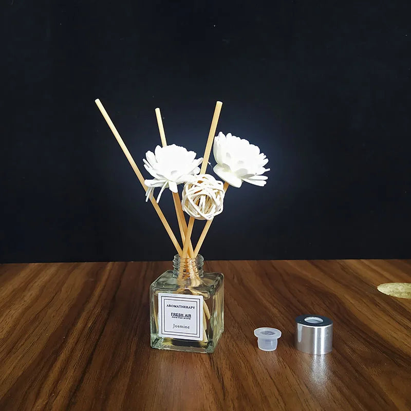 Beautiful Life 50ml Flameless Aromatherapy Reed Diffuser Set With Rattan Vine Sticks