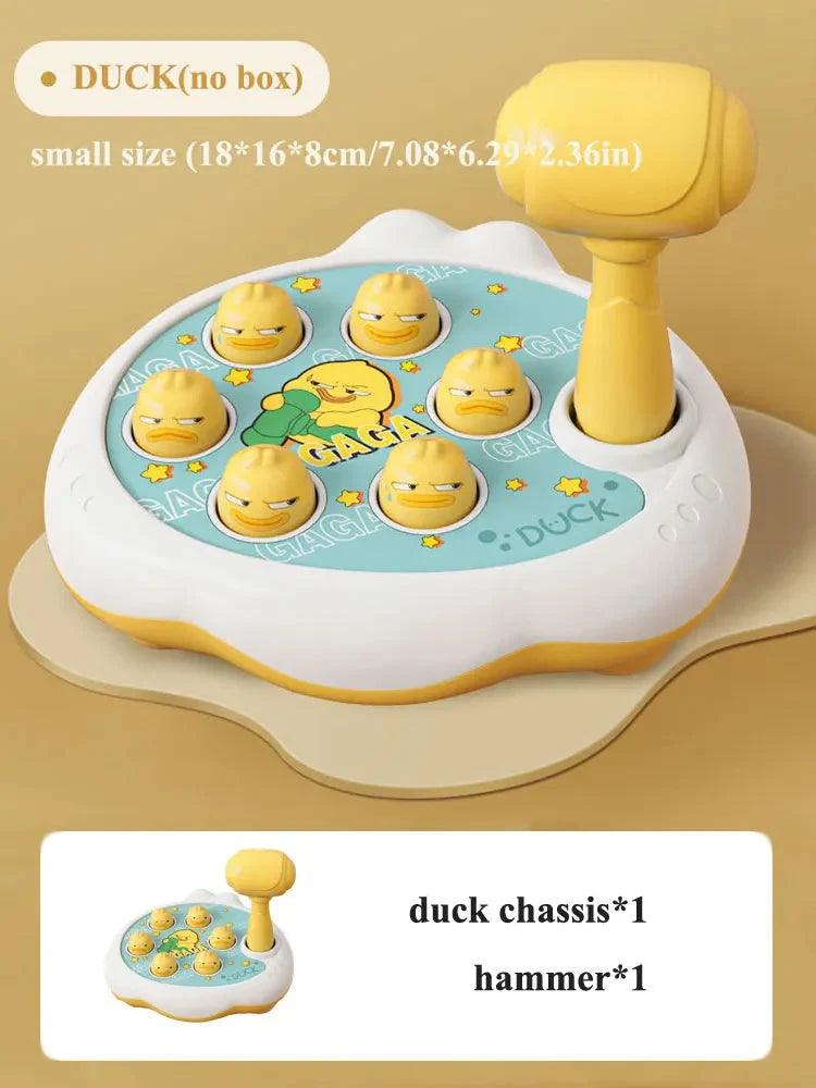 Duck/Frog/Pig Baby Toy Montessori Learning Game Educational Puzzle Gift for 12 24 Months Toddler Boy/Girl with Hammer