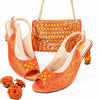 Italian Shoes And Bag Sets HJK1-1 - Orange / 41