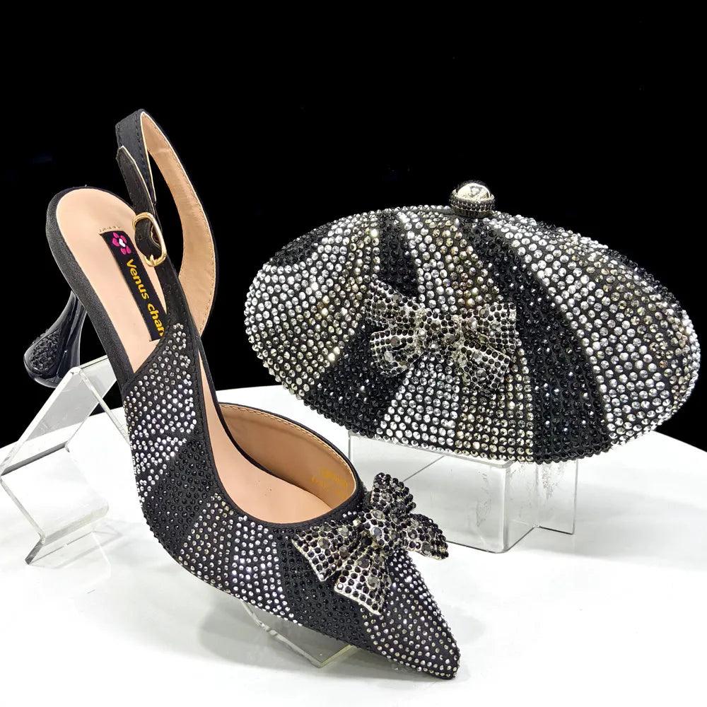 Italian Shoes And Bag Sets For Evening Party Ho1-1