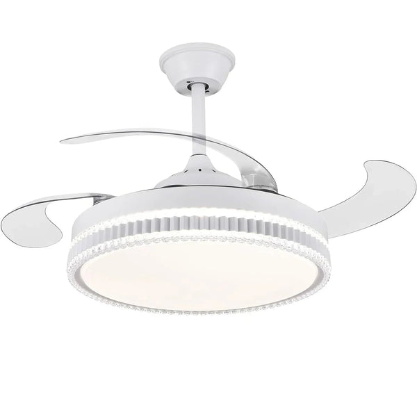 DecorBites™ LED Bladeless Ceiling Fan Chandelier for Modern Smart Home Decor Decorbites