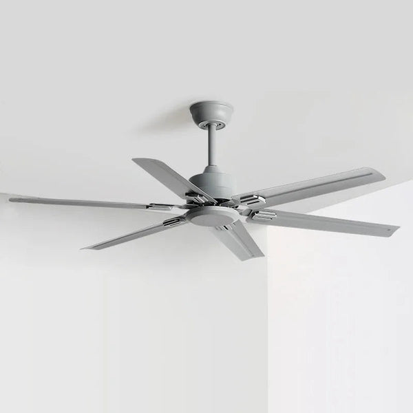 DecorBites™ Large 6-Blade Stainless Steel Ceiling Fan for Living Room, Bedroom, Office Decorbites