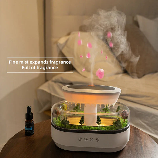 Raindrop Wellness Humidifier with LED & White Noise GOODSPHORIA.COM