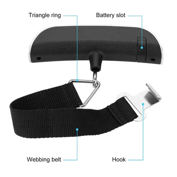 10g-50kg Portable Scale Digital LCD Display Electronic Luggage Hanging Suitcase Travel Weighs Baggage Bag Weight Balance Tools