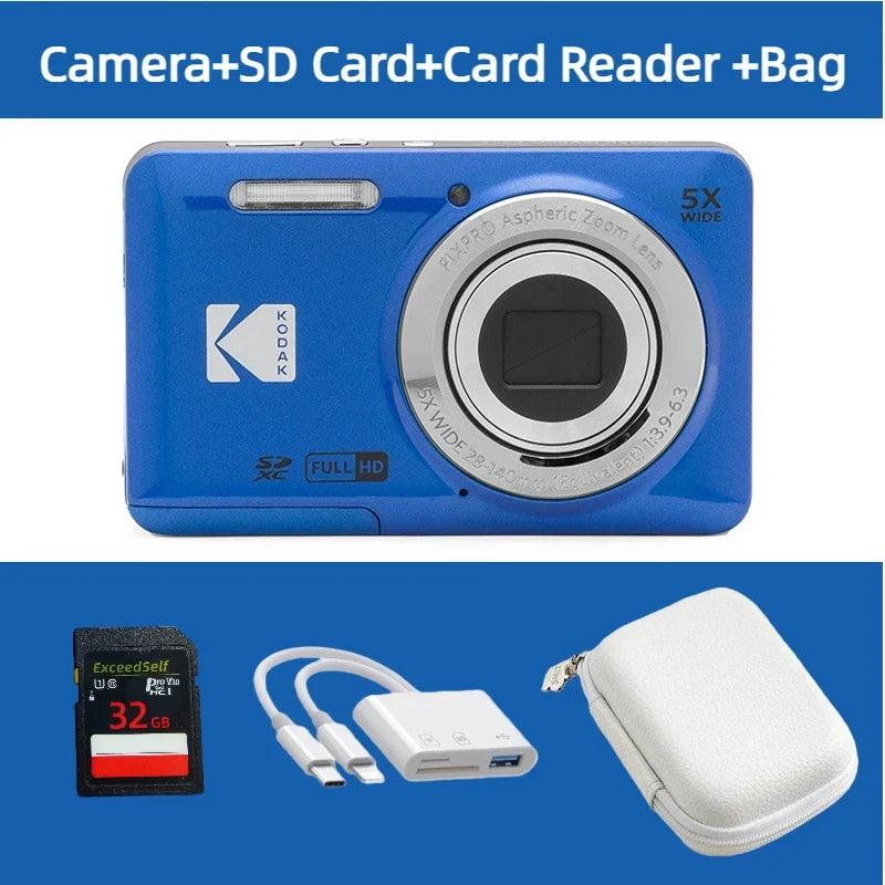 KODAK PIXPRO FZ55-RD 16MP Digital Camera 5X Optical Zoom 28mm Wide Angle 1080P Full HD Video 2.7