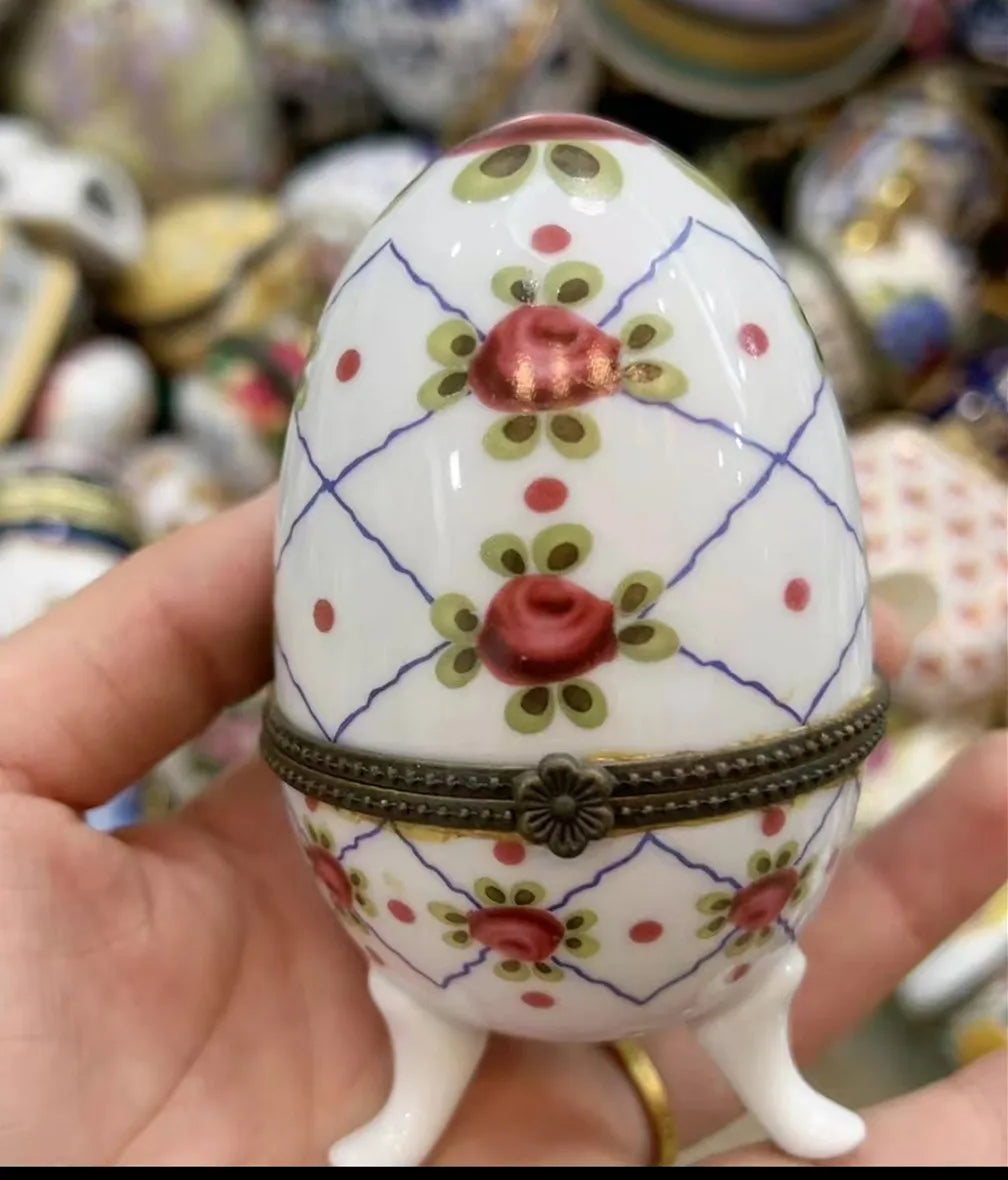 Ceramics Flower Jewelry Storage Box Vase Flower Basket Jewelry Case Storage Jewelry Organizer Display Gifts Home Decor Ornament