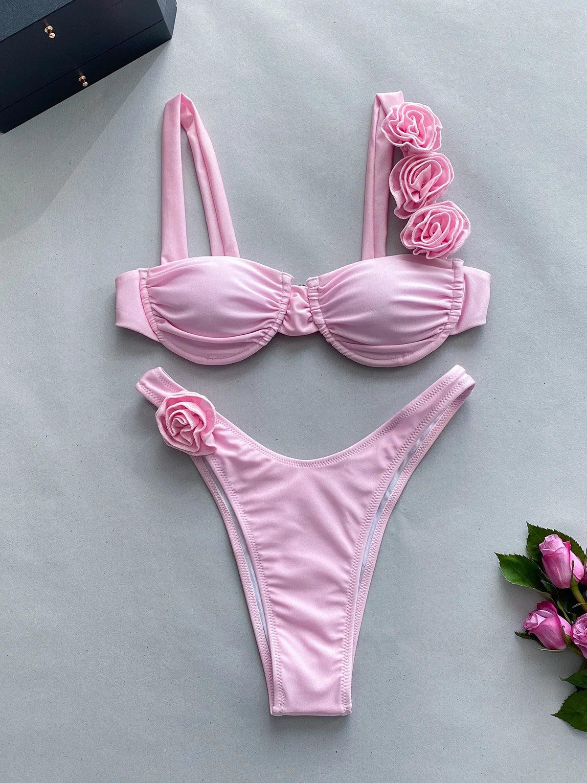 Flower Diva two piece swimsuit - Sexikinis Swim