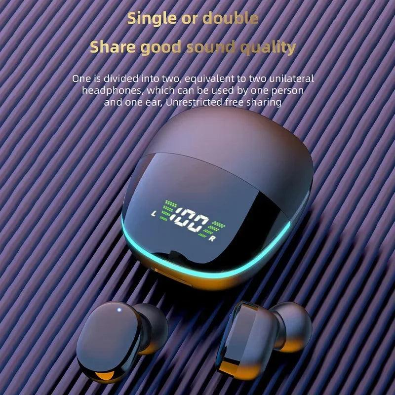 G9S Bluetooth 5.1 In Ear Wireless Earbuds LED Power Display Low Latency Gaming HiFi Stereo Sports Headphones