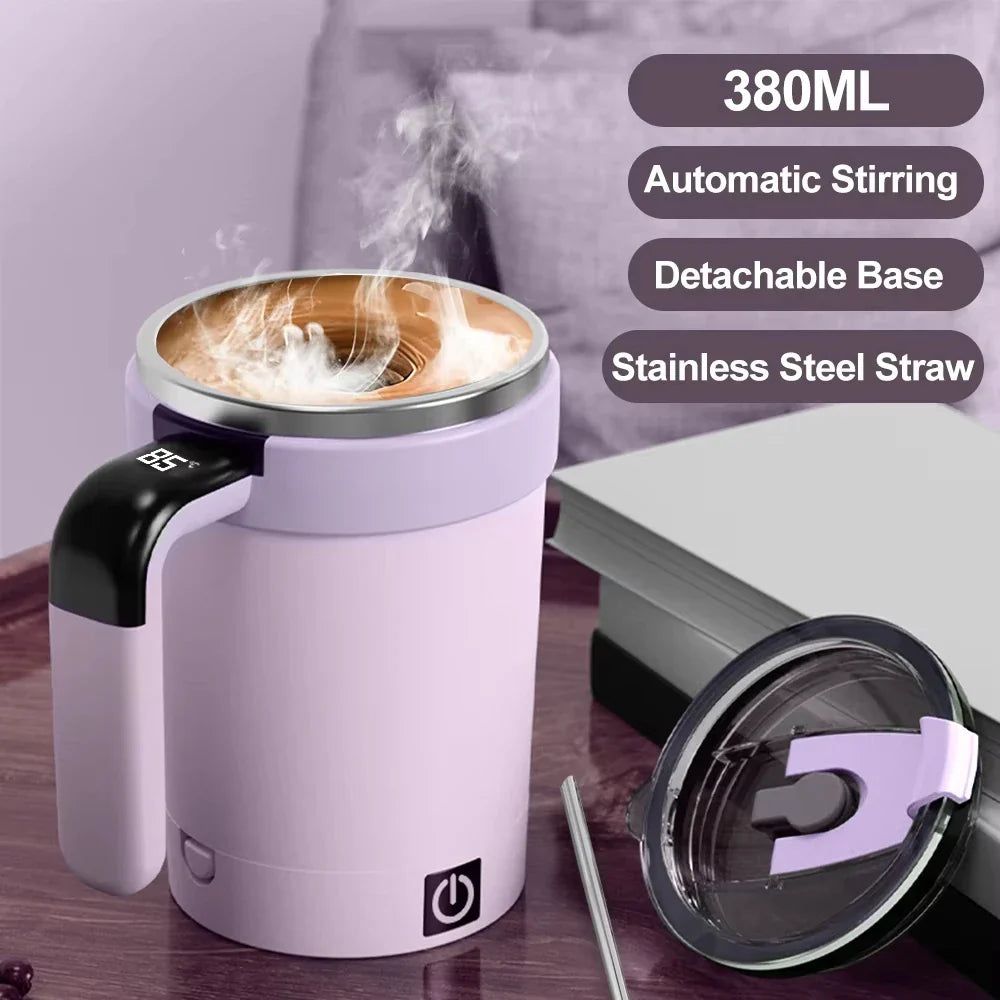 Automatic Mixing Coffee Cup Intelligent Temperature Rechargeable Mug
