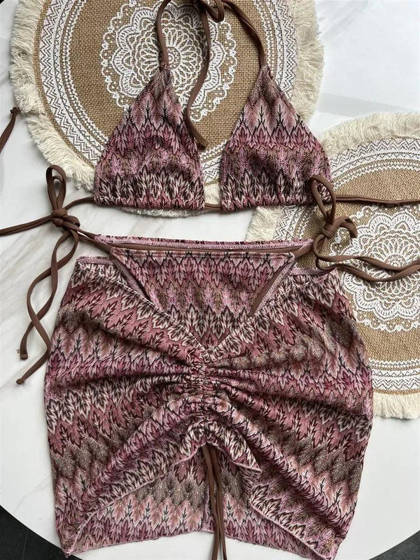 Vinia three piece swimsuit - Sexikinis Swim - Gifts for You 'n Me