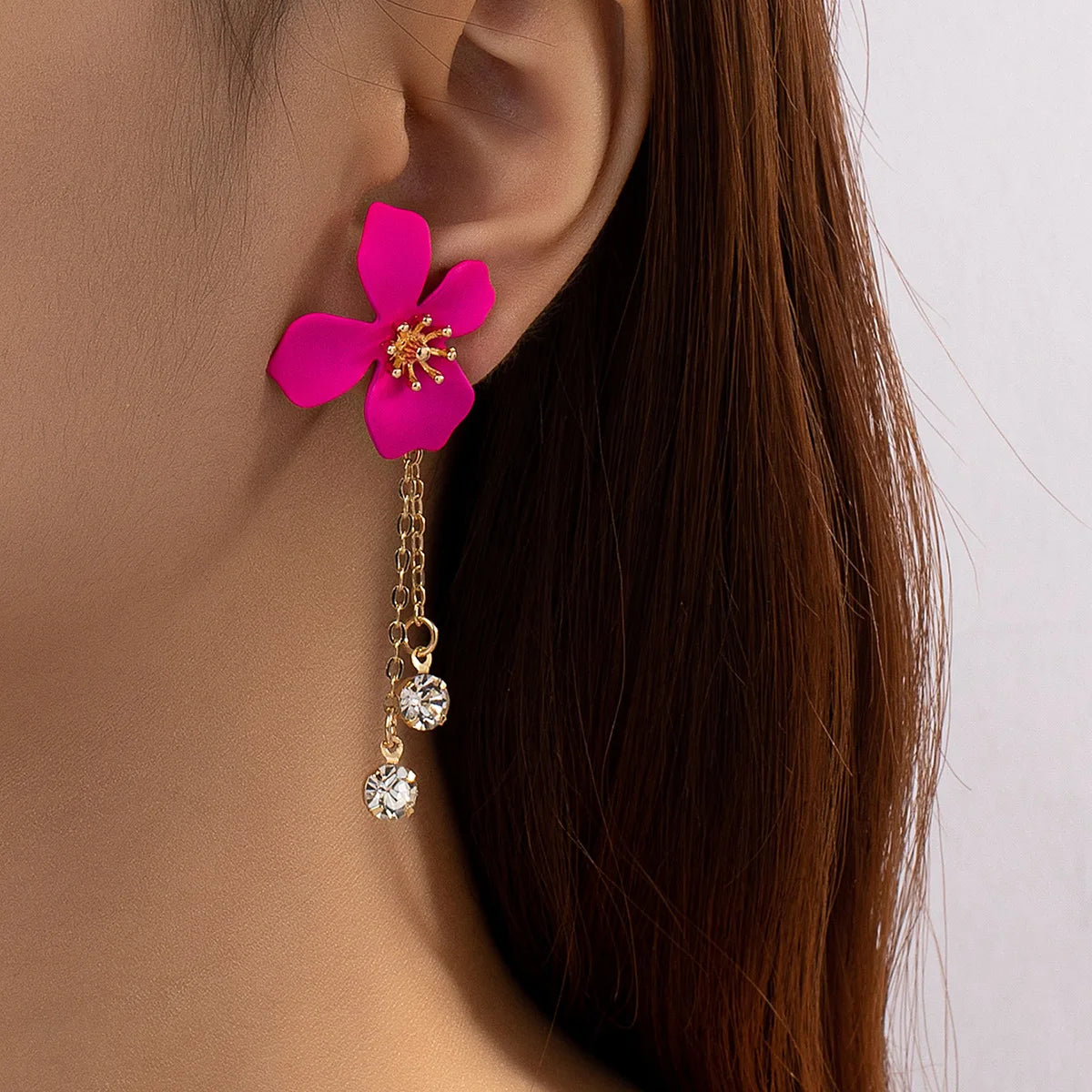 Big Flower Drop Earrings - Sexikinis Swim