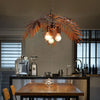 Retro tropical coconut leaf ceiling lighting E27/E26 unique rustic tree lamp living room bedroom cafe restaurant chandelier