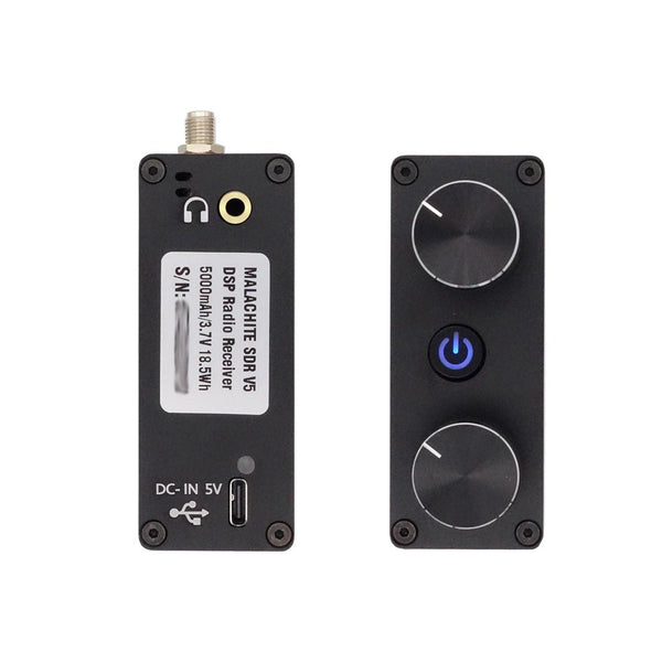 Malachite DSP SDR 1.10d Radio Receiver V5 With Optional Board Metal Case 5000mAh AM CW SSB NFM WFM
