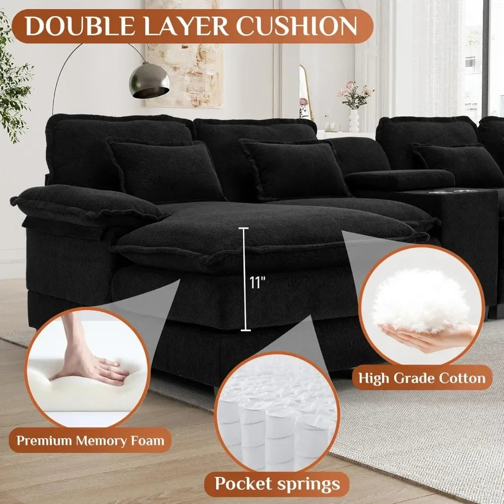 Comfy U Shape Cloud Couch - 124\