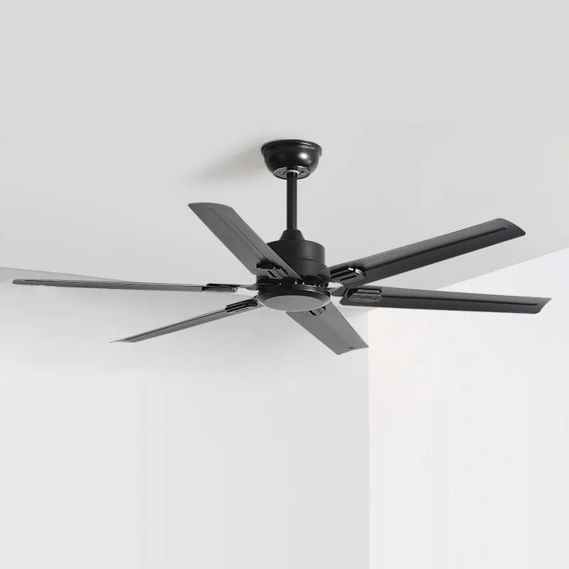 DecorBites™ Large 6-Blade Stainless Steel Ceiling Fan for Living Room, Bedroom, Office Decorbites