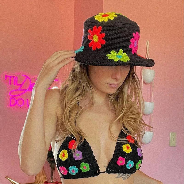 Hollow Knitted Fisherman Hat - Sexikinis Swim - Gifts for You 'n Me