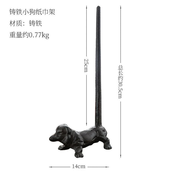 Vertical Giraffe Tissue Holders European Style Creative Cast Iron Handicraft Roll Paper Holder Kitchen Paper Home Storage Rack Gifts for You 'n Me